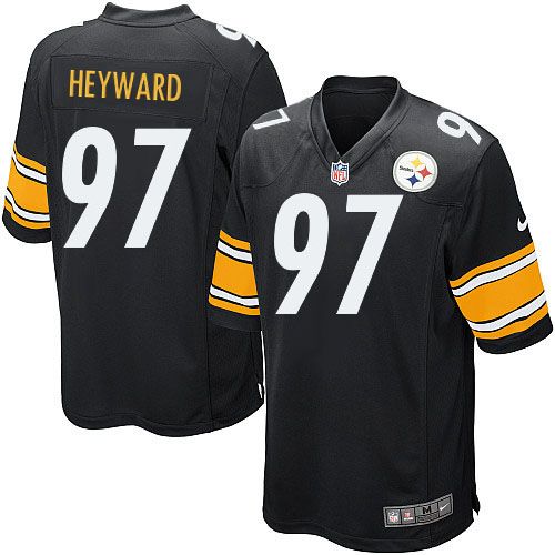 Nike Steelers #97 Cameron Heyward Black Team Color Youth Stitched NFL Elite Jersey